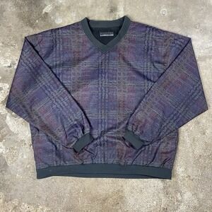 Vintage 90s Forrester's Outerwear Reversible Windbreaker Size XL Purple Pullover